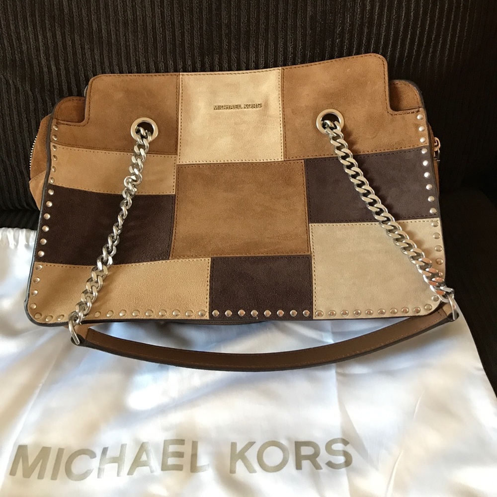 Michael Kors Astor Leather Satchel Handbag