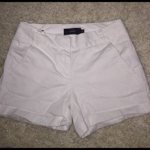 White Jcrew chino shorts