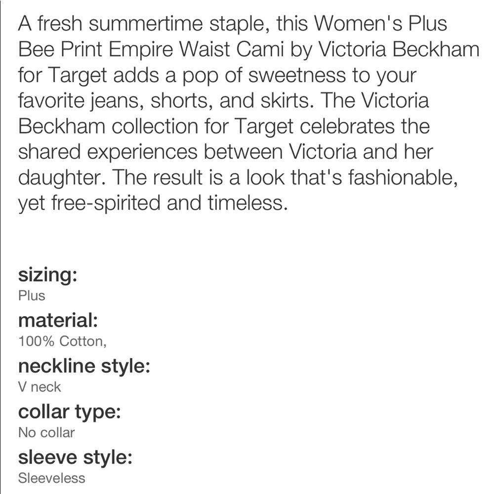 Victoria Beckham Bee cami - Picture 5 of 8
