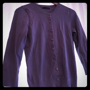 Lavender Maurice's sweater L with pearly buttons