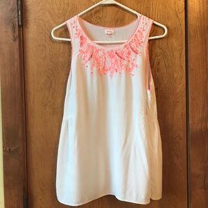 Pixley white sleeveless top- M Pixley white sleeveless top- M