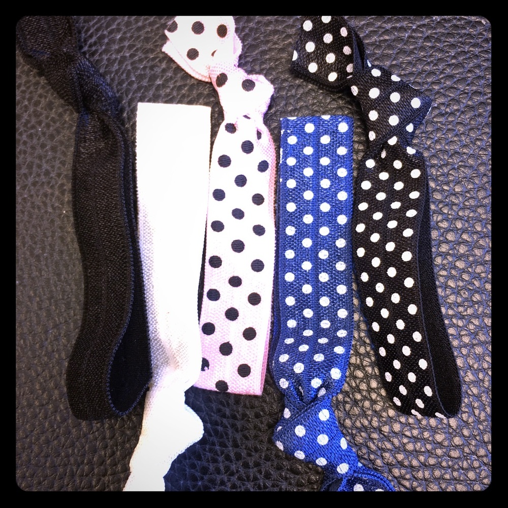Polkadot hair tie accessories