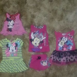 Set of 5 Minnie Mouse Baby Girl Clothes!