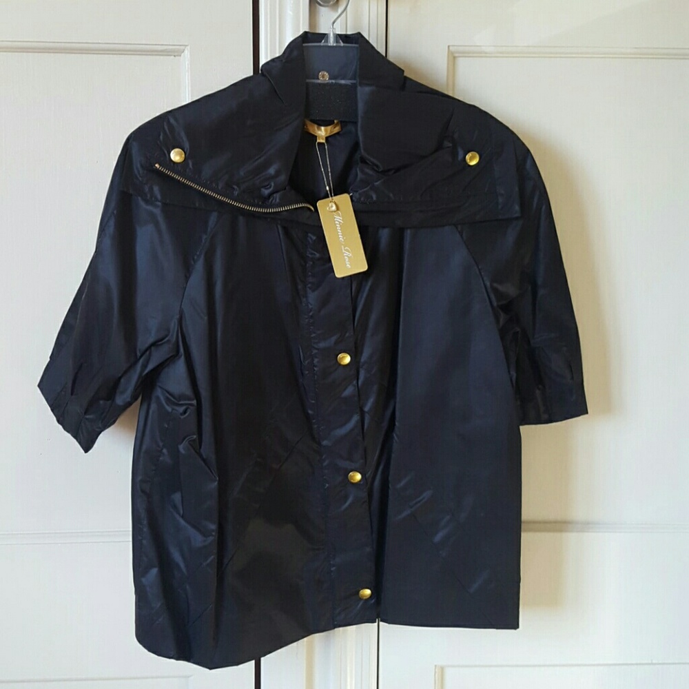 Minnie Rose Blk Lightweight Jacket