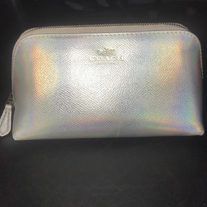 Coach hologram makeup bag