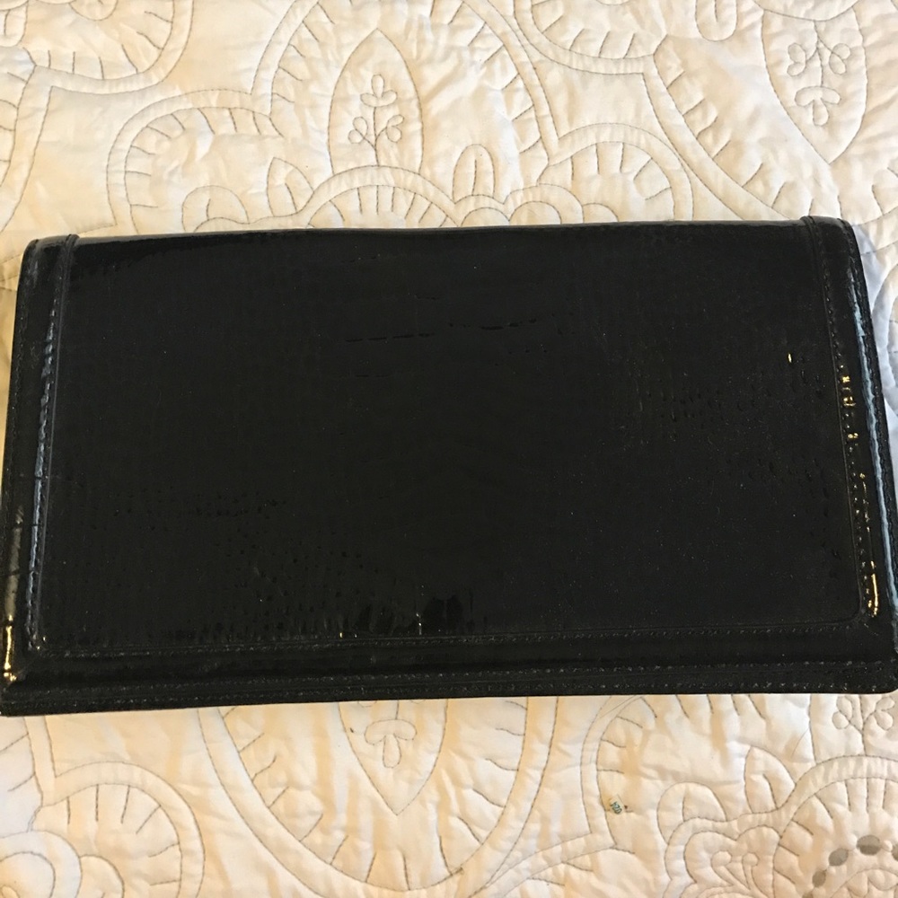 Patent leather clutch