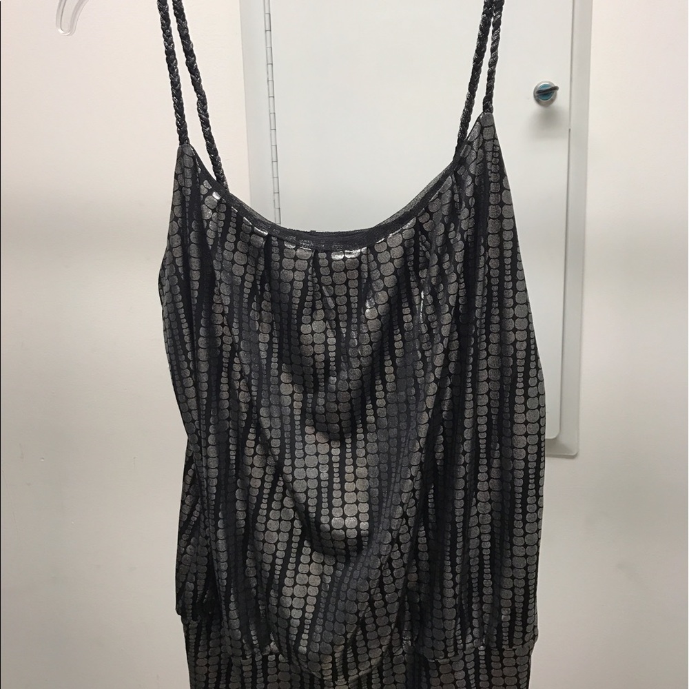 INC Black and Silver Tank