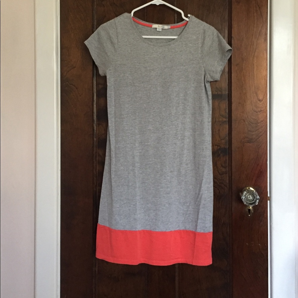 Boden pink and gray t shirt dress - size 6