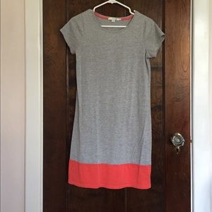 Boden pink and gray t shirt dress - size 6