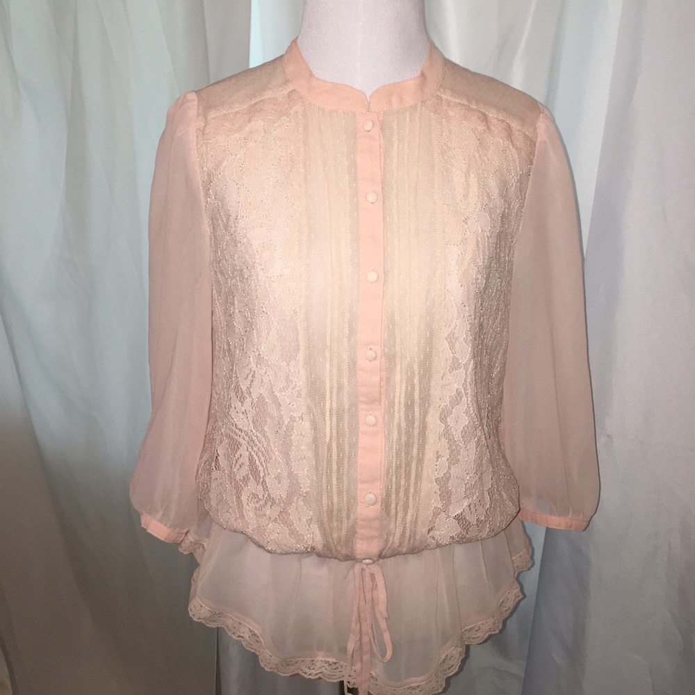 Blush blouse