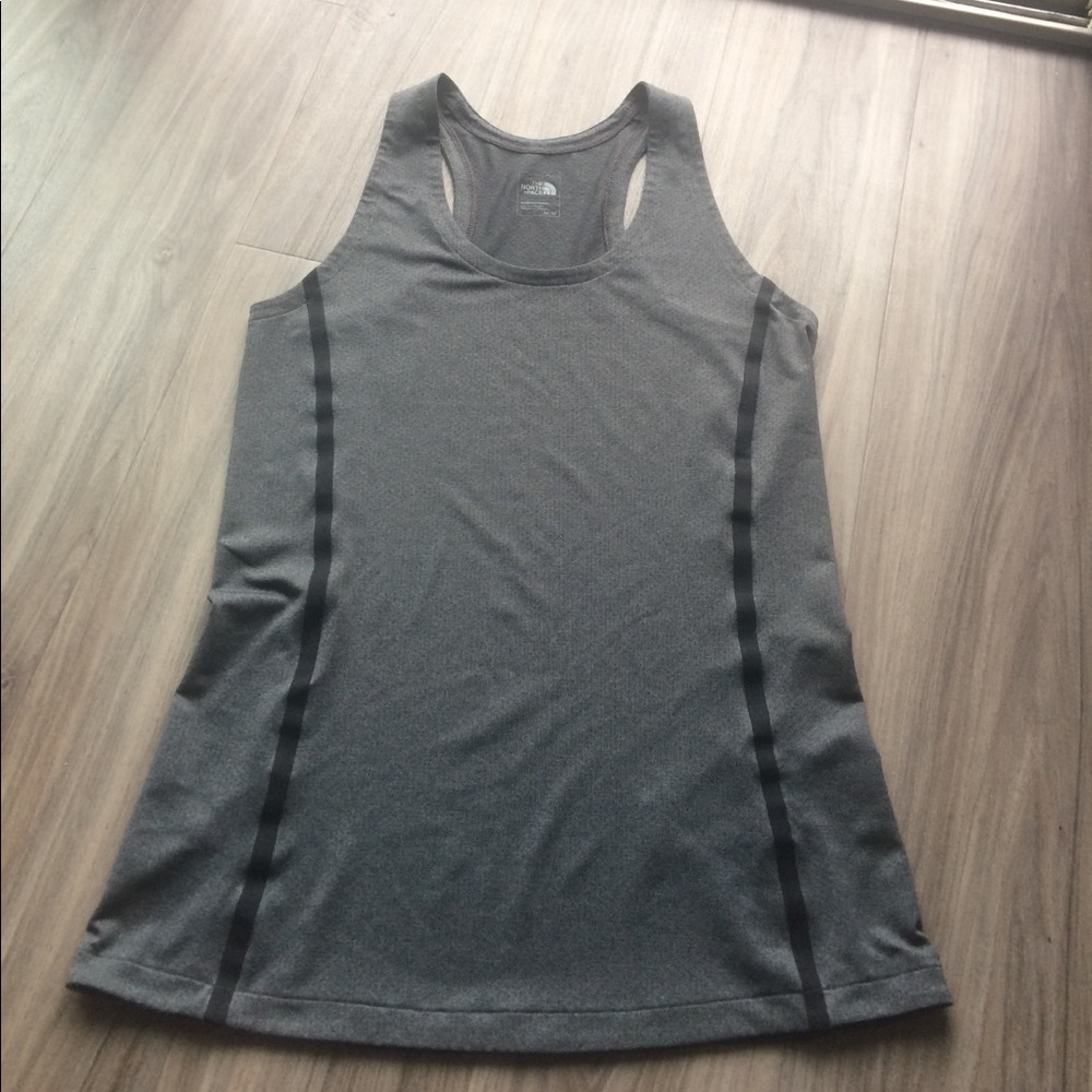 Grey north face tank