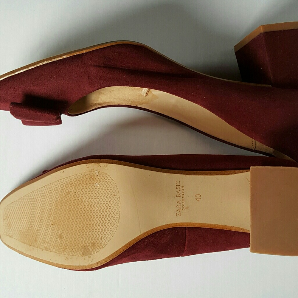 Zara Basic Collection Square-Heel Pumps - image 3