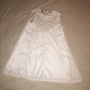 White lace dress