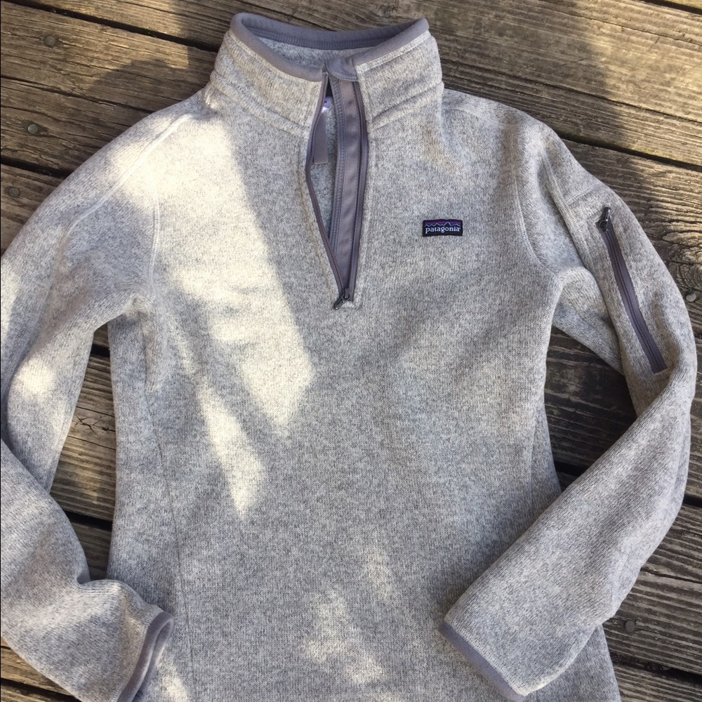 Patagonia pullover sweater cream/grey