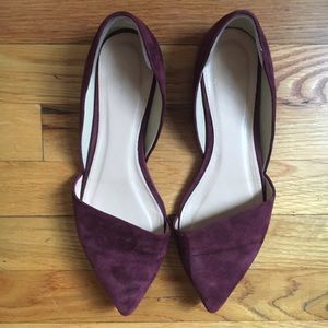Red Jcrew Sloan d'orsay flats - 9.5