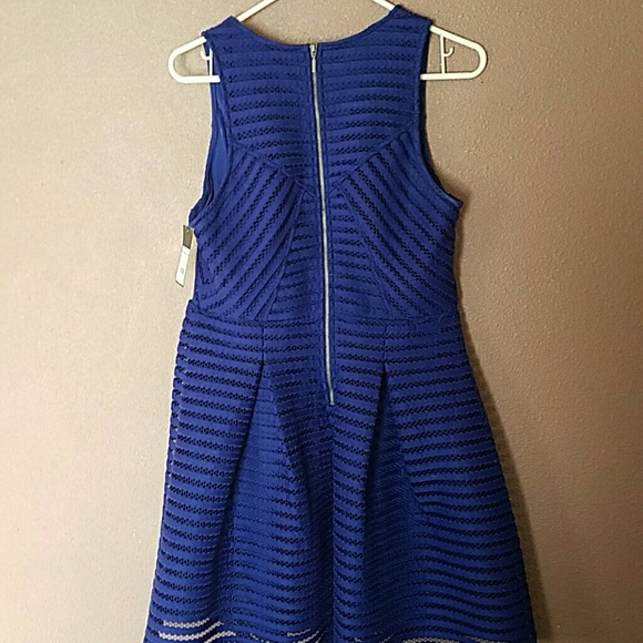 NBW blue lace skater dress - Picture 2 of 3