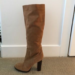 Tan Suede Michael Kors boots.