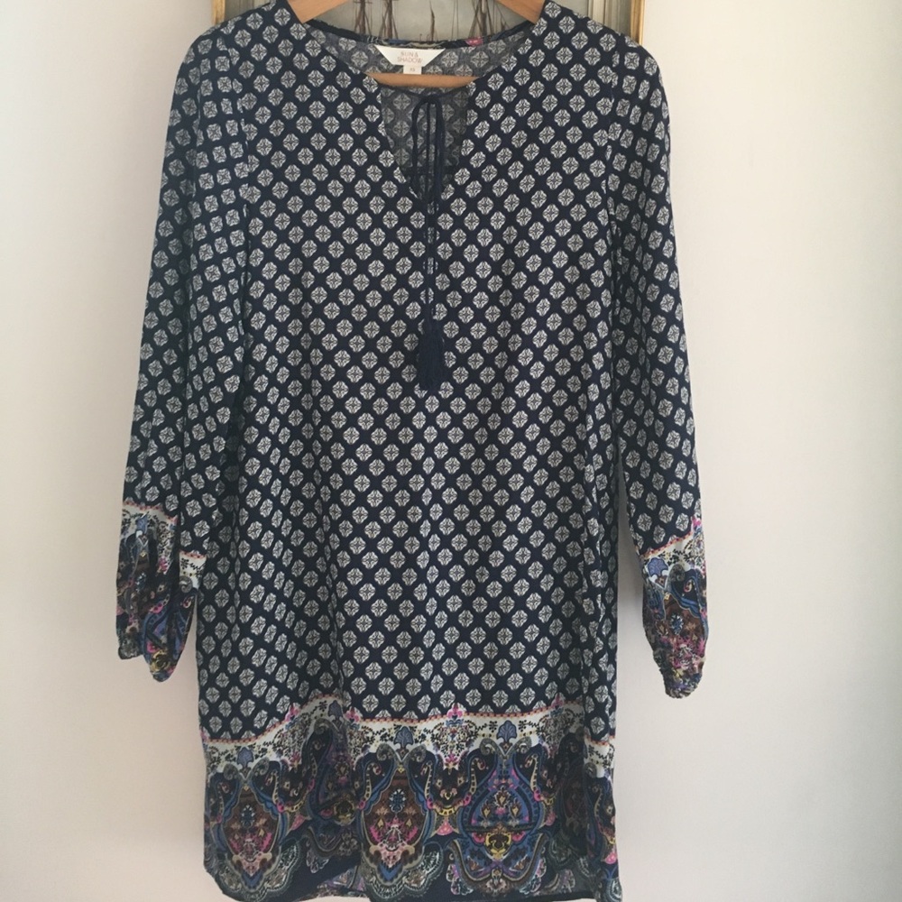 Dress with tassel