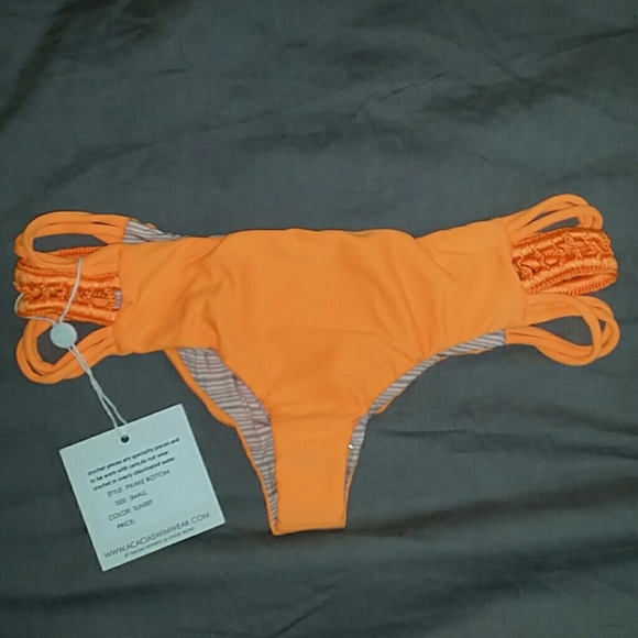 New acacia pikake sunset orange bikini bottom S - Picture 5 of 7