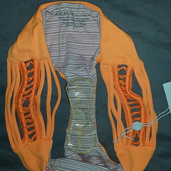 New acacia pikake sunset orange bikini bottom S - Picture 6 of 7