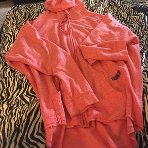 Volcom Coral Zip Up Hoodie Size L