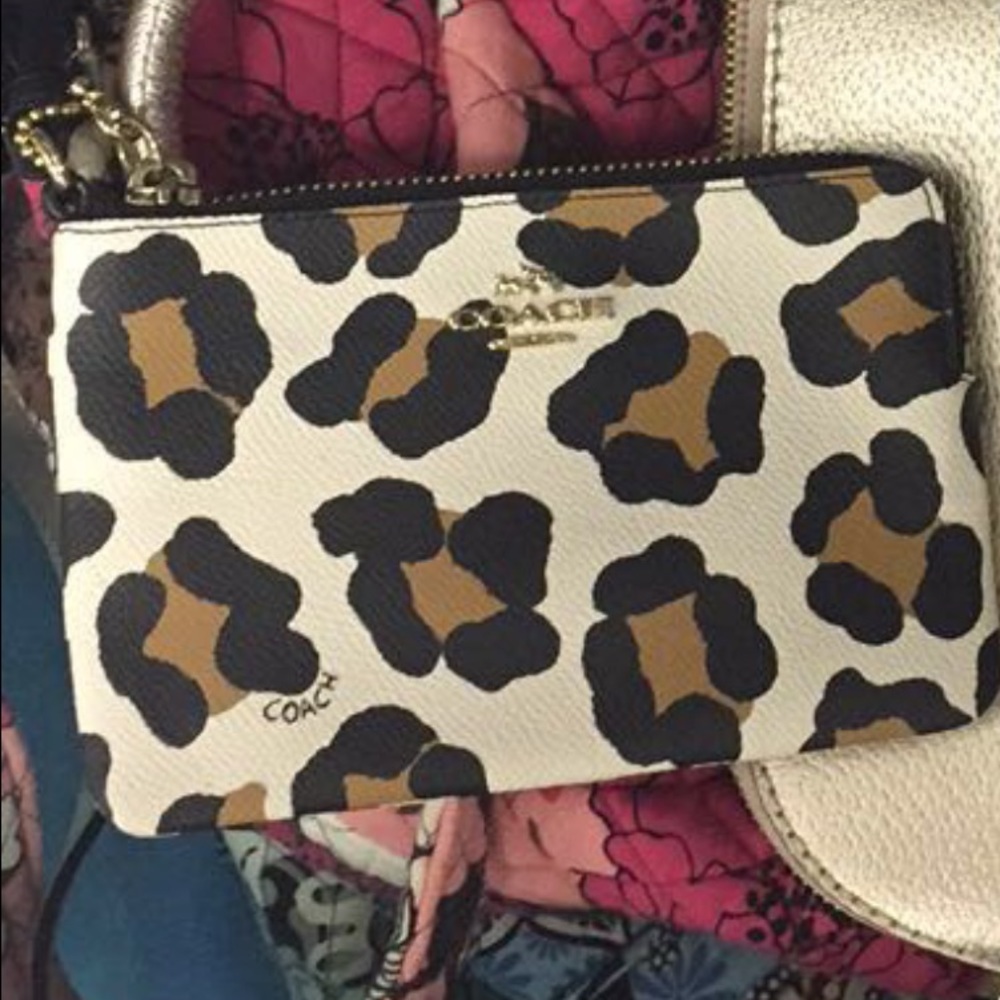 Coach Cheetah Wristlet