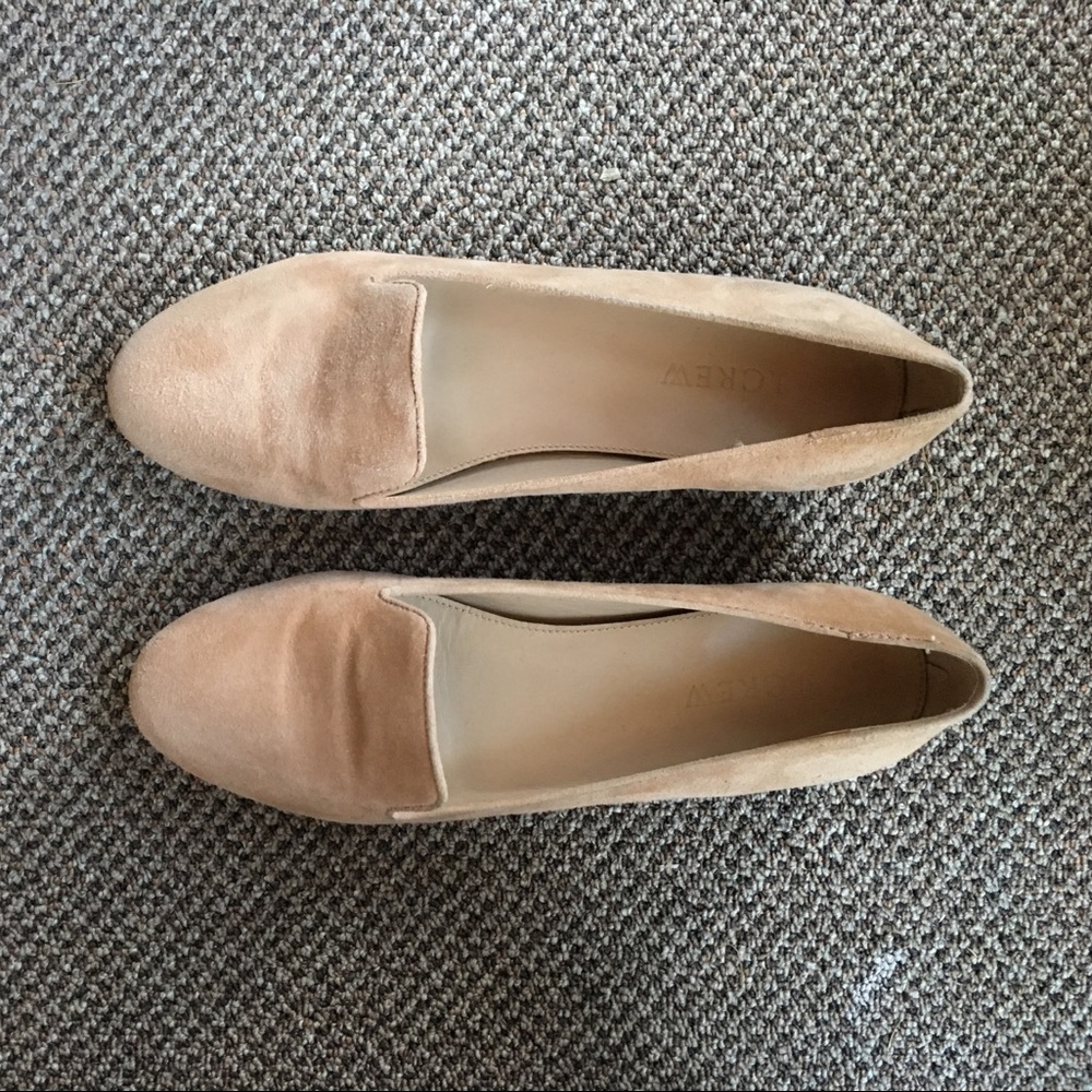 J Crew Tan Flats Size 8