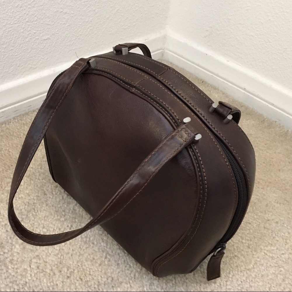 Authentic Kenneth Cole Leather Mini Bowler Bag