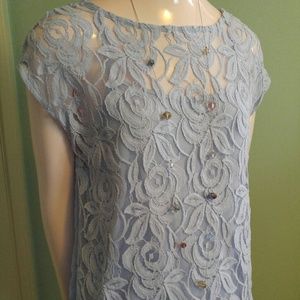 2 piece top set, lavender