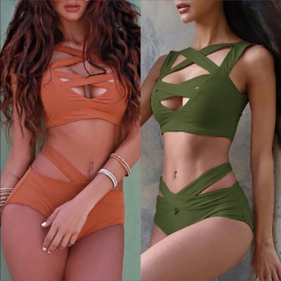 ‼️1 OLIVE LEFT‼️ 🎉HPx2🎉The Gia Bandage Bikini - Picture 2 of 6