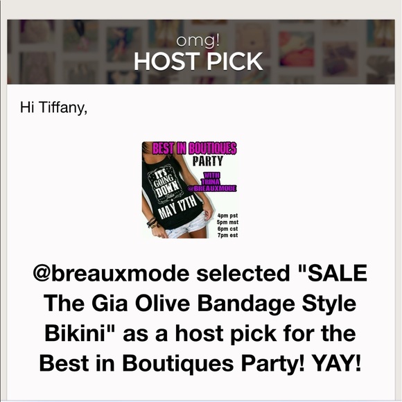 ‼️1 OLIVE LEFT‼️ 🎉HPx2🎉The Gia Bandage Bikini - Picture 5 of 6