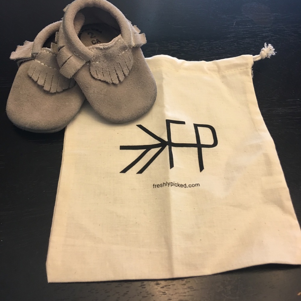 Stone suede freshly picked moccs