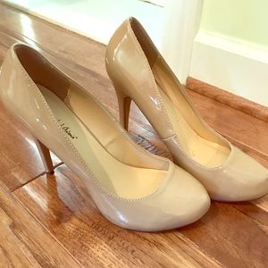 Nude platform heels- worn once