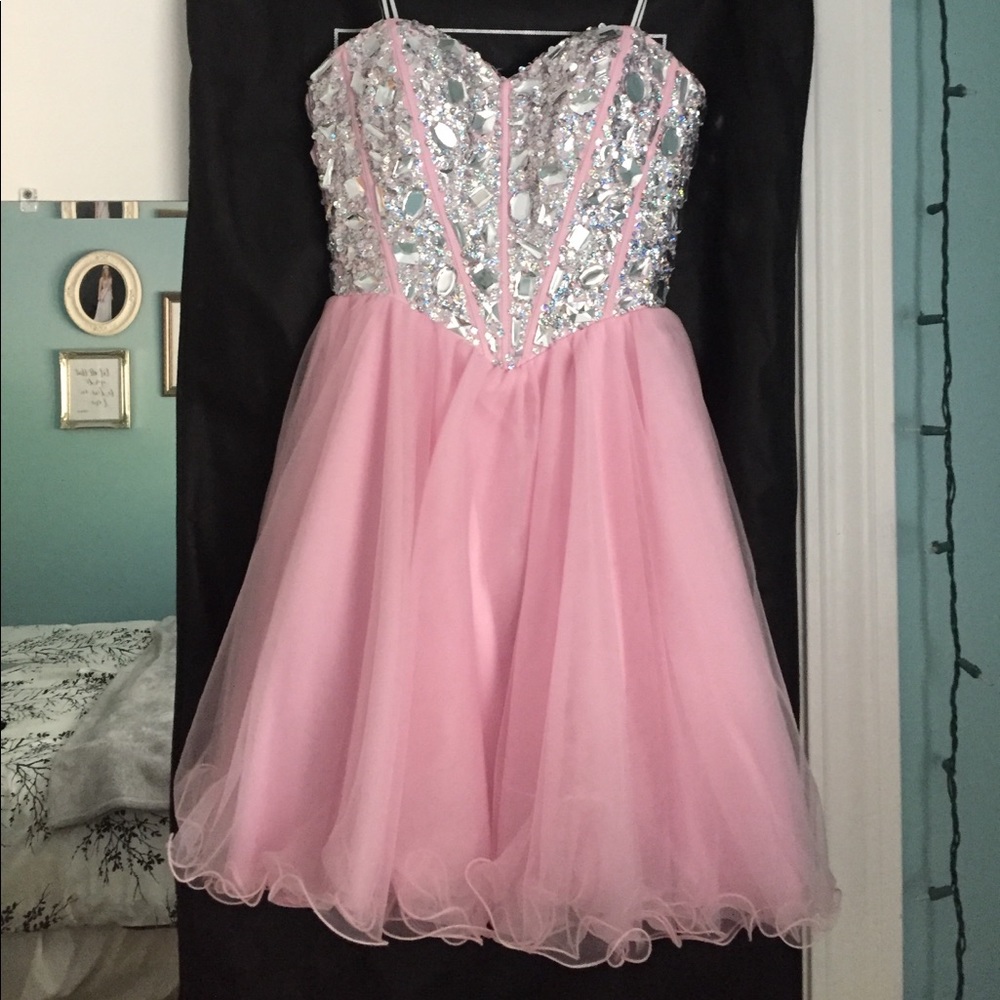 Pink cocktail dress