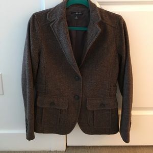 Wool, lined blazer.