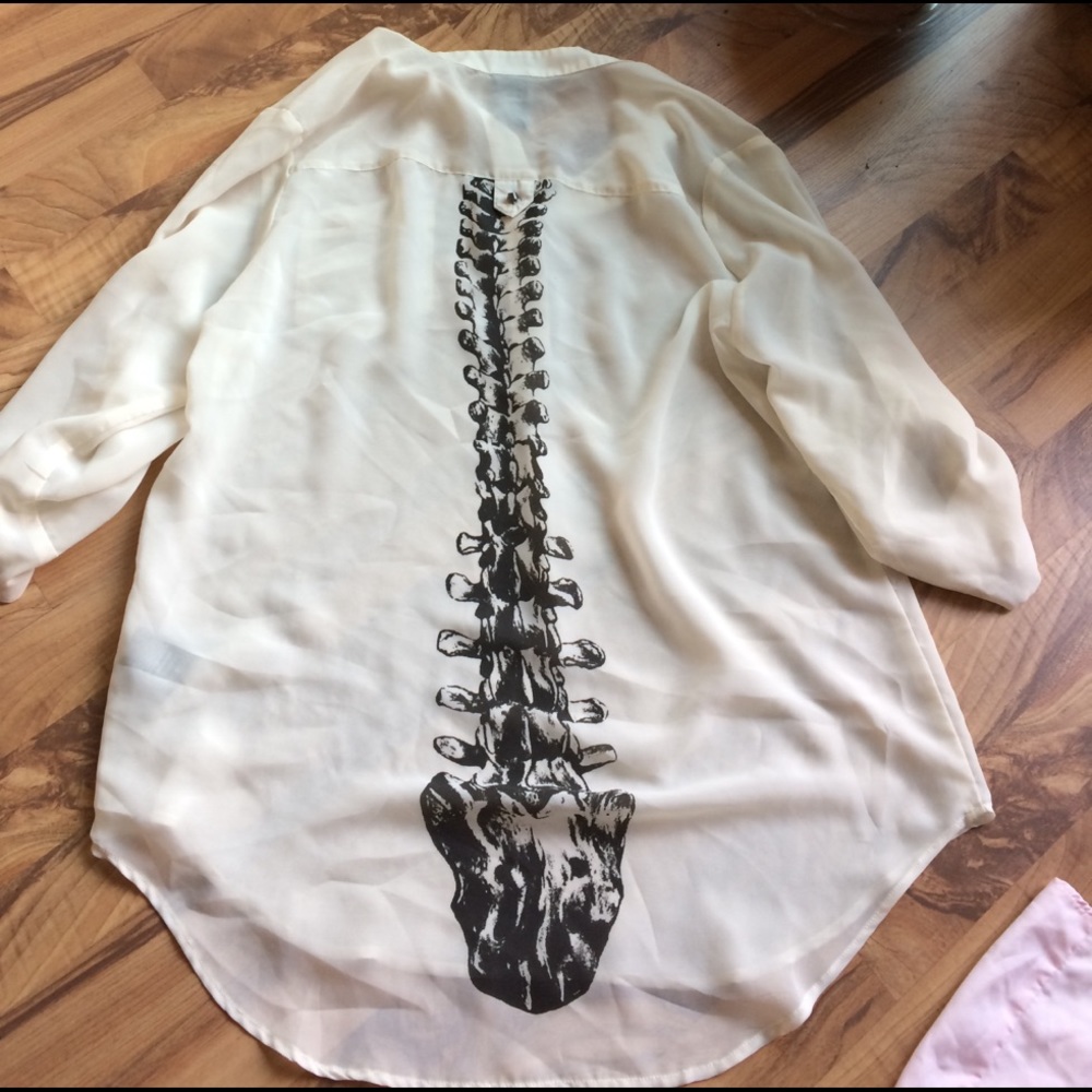 Skeleton sheer top