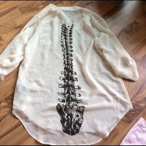 Skeleton sheer top