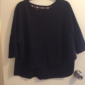 Cutout back sweater