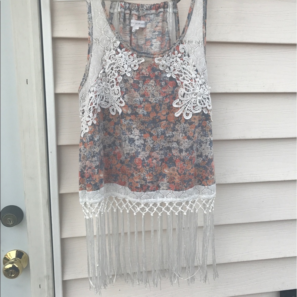 Coco and Jaimeson Floral Tank