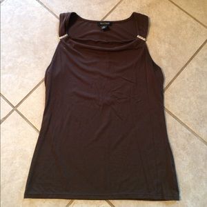 White House Black Market Brown Tank Top