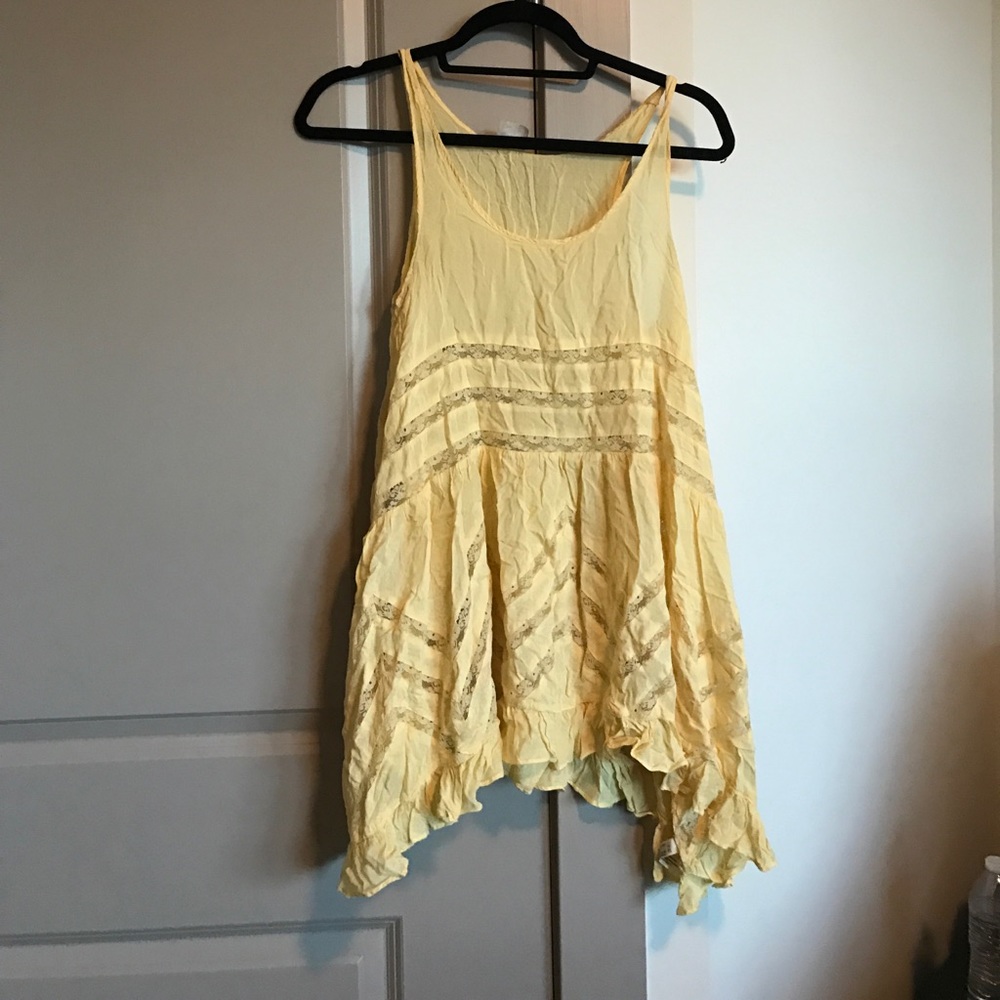 Free People Yellow Slip