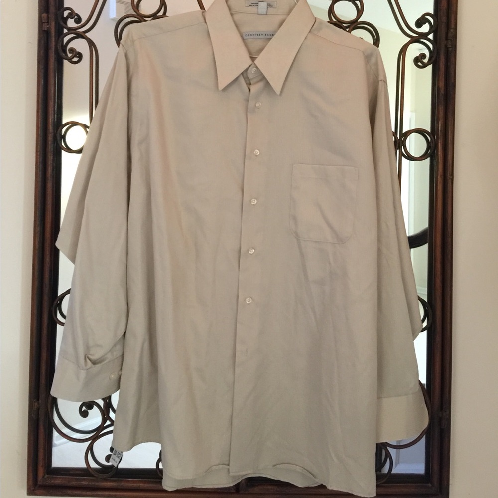 Textured button down shirt.