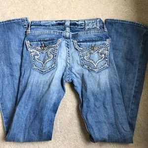 Big star lowrise boot jeans 26r 33 long