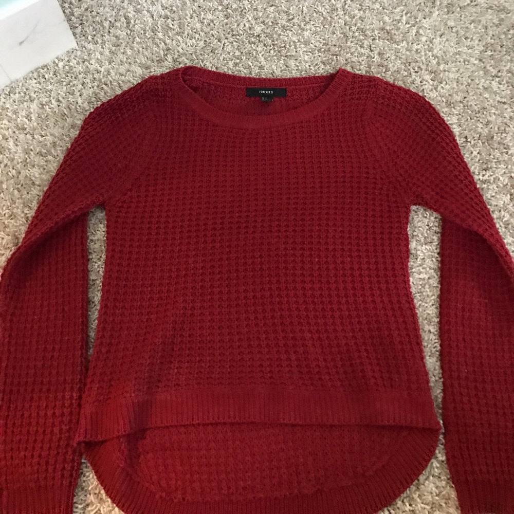 Red Sweater from Forever 21