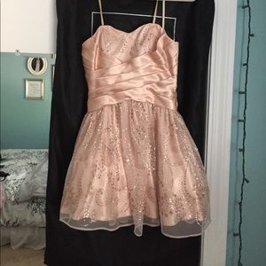 Sparkle champagne cocktail dress