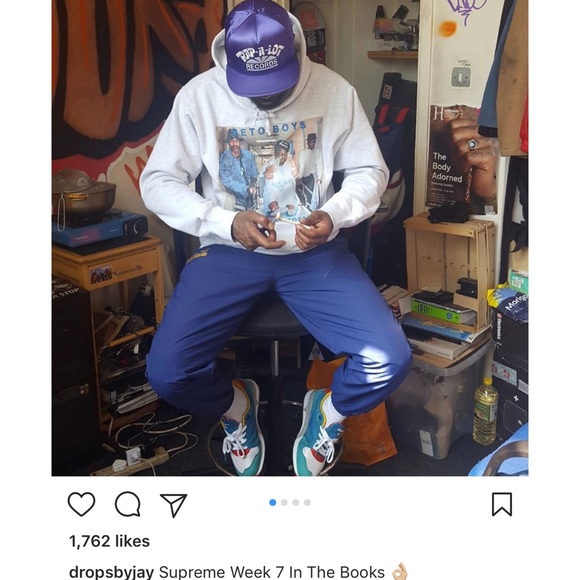 SUPREME RAP A LOT Records 5 panel HAT PURPLE SATIN - Picture 6 of 6