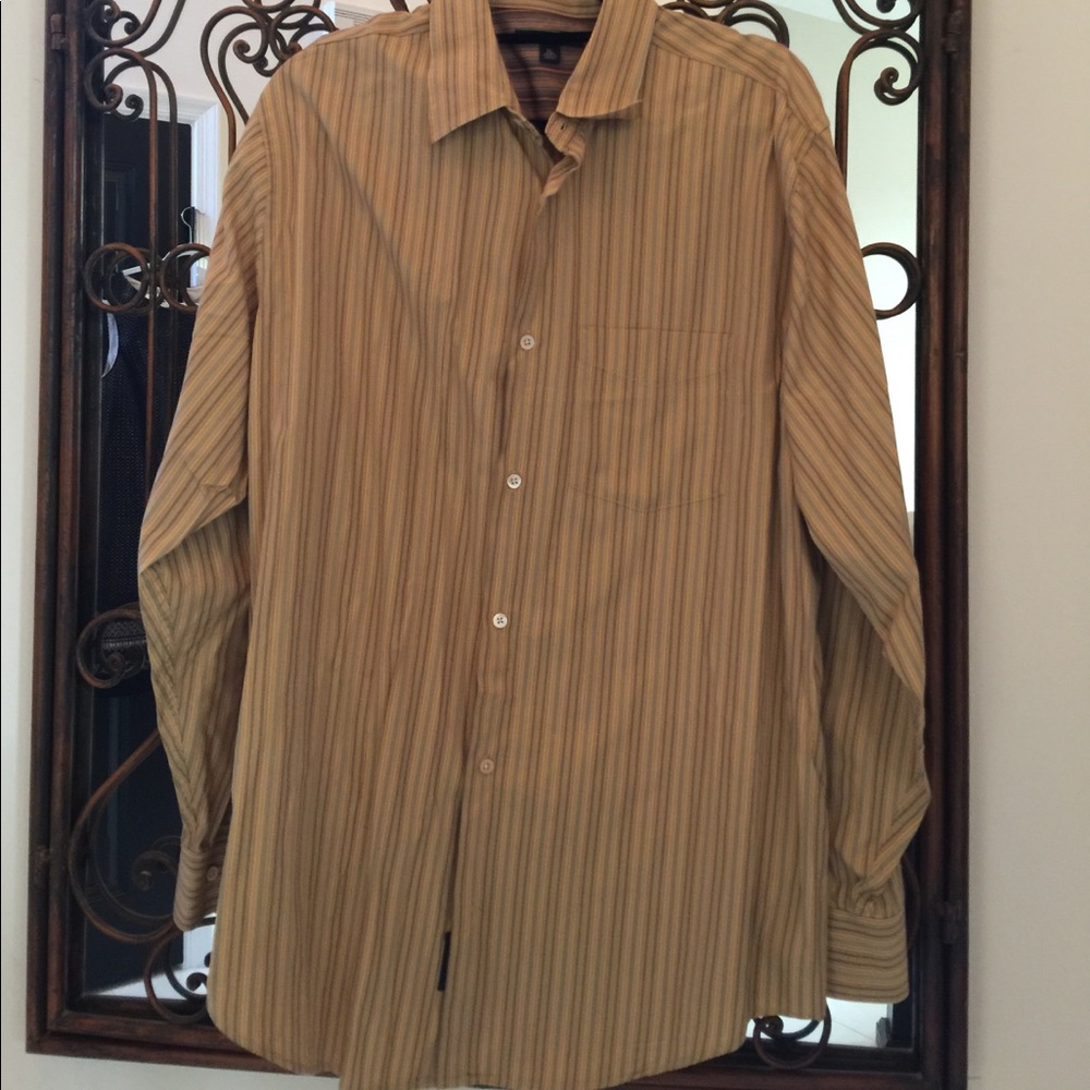 BR Mustard Striped shirt.