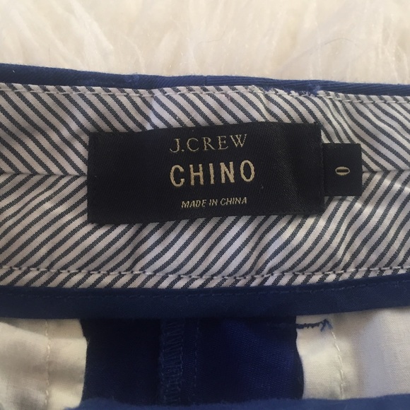 J.crew size zero blue chino shorts. - Picture 2 of 3