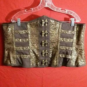 Steampunk underbust corset