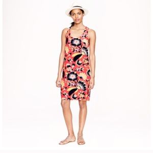 J. Crew Hibiscus Floral Silk Shift Dress